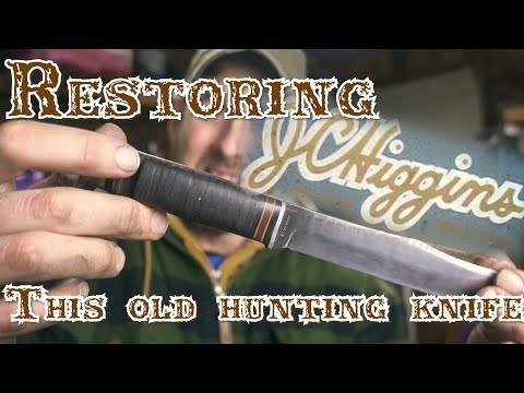 Restoring the old hunting knife