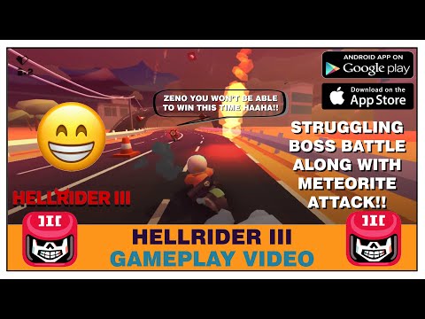 HELLRIDER 3 - STRUGGLING BOSS BATTLE ALONG WITH METEORITE ATTACK