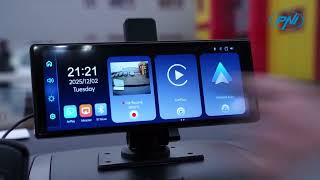 Auto monitor s DVR PNI D1026 10,26-palcový DVR, bezdrôtový Carplay, navigácia, hudba, handsfree, bluetooth, FM vysielač