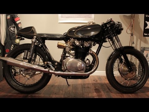Dime City Cycles: Brass Cafe 1969 Honda CB 450 Cafe Racer