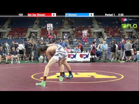 Junior 152 - Jon Jay Chavez (Idaho) vs. JT Barnes (Oregon)