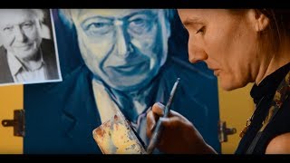 Loïs Cordelia paints Sir David Attenborough