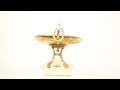 Antique French Ormolu Tazza With Limoges Enamel Plaque