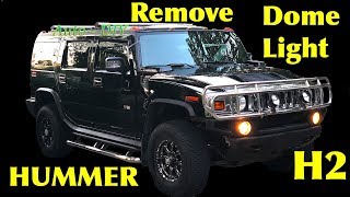 How To Remove Dome Light on HUMMER H2 | Change Dome Light Bulbs