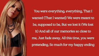 Avril Lavigne - My Happy Ending (lyrics)