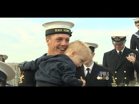 HMS Kent Returns From Middle East 09.10.13