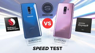 Galaxy S9+ (Snapdragon) vs Galaxy S9+ (Exynos) SPEED TEST