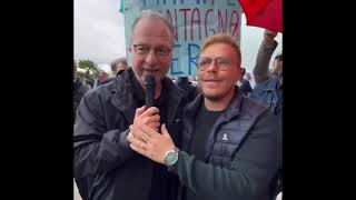 GIORGIO MULÈ A MONDELLO PER ESPRIMERE SOLIDARIETÀ A ISMAELE LA VARDERA