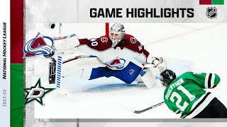 Avalanche @ Stars 3/4 | NHL Highlights 2023