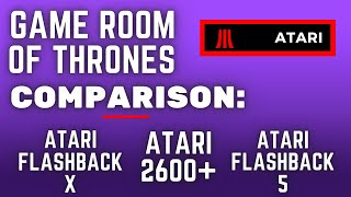 Quick Comparison - Atari Flashback X, Atari 2600+, Atari Flashback 5 #atari2600 #atari2600plus