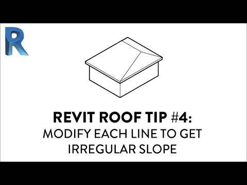 Revit Roof Tip #4 - Modify Each Line To Get Irregular Slope
