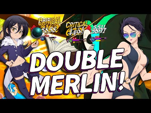 The Perfect King Counter Team! Double Merlin Team! | 7DS Grand Cross