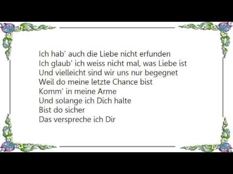 e-mail: Christian_Korbanka@msn.com - lyrics and chords of: Komm´ in meine Arme by Marius Mueller-Westernhagen