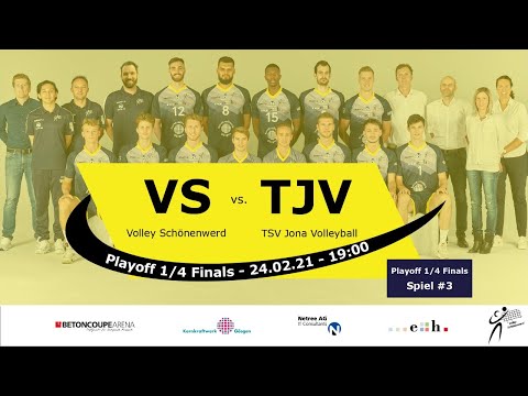 Volley Schönenwerd vs TSV Jona Volleyball, Playoff 1/4 Finals NLA 2020/21
