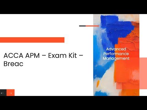 ACCA APM - Exam Kit - Breac