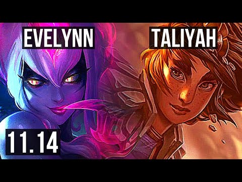 EVELYNN vs TALIYAH (JUNGLE) | Rank 5 Eve, 9/3/16, Legendary | NA Grandmaster | v11.14