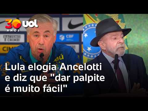 Lula elogia Ancelotti por não ter tirado Casemiro em jogo do Brasil na Copa: ‘Dar palpite é fácil’