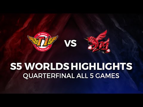 SKT vs AHQ Highlights All games Quarter Final 2015 LoL World Championship