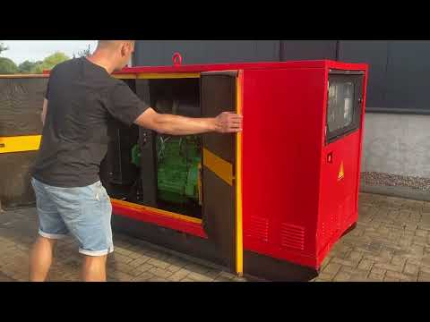 SDMO John Derere 4045 TF 157 Leroy Somer 80 kVA Silent generatorset stocknr 4886