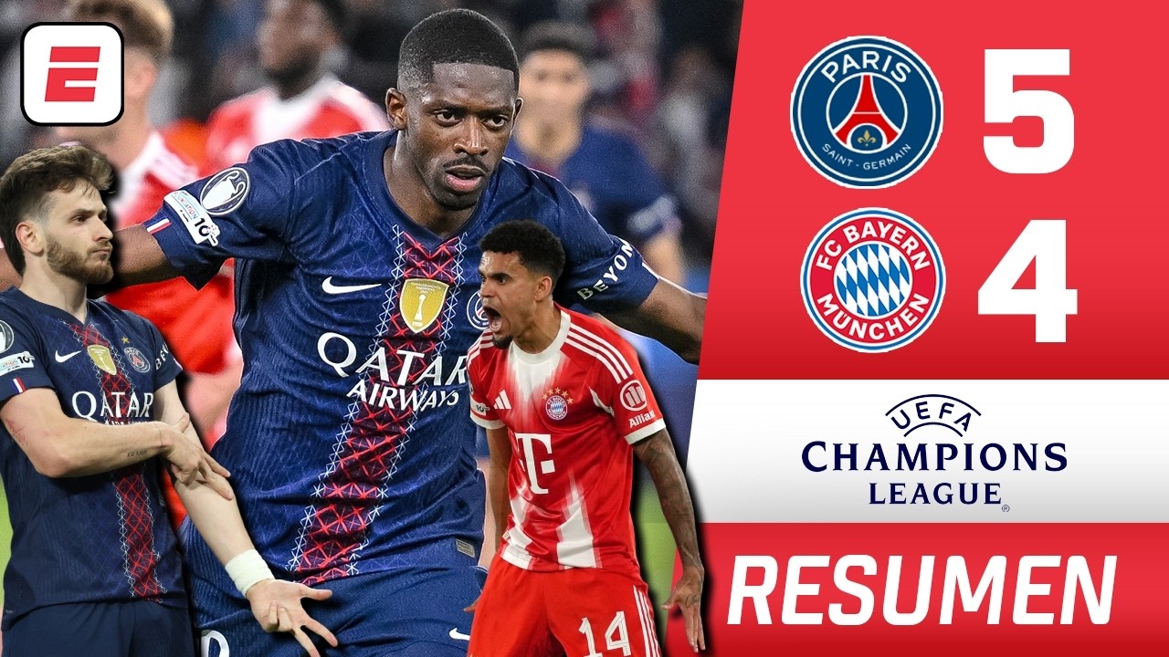 PSG vence 5-4 a Bayern Múnich en un partidazo histórico por la Champions League