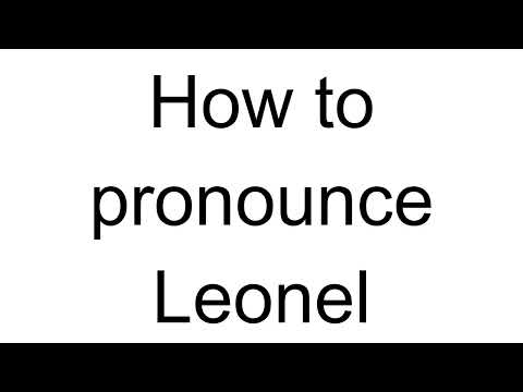 How to Pronounce Leonel (Portuguese)