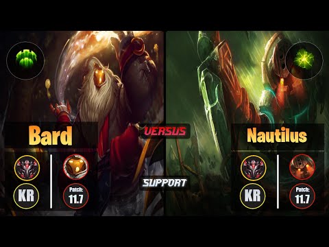 GrandMaster BARD [Guardian] (Support) VS  NAUTILUS - Grandmaster KR Patch 11.7