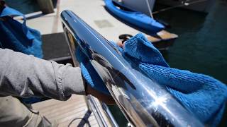 How to Polish and Wax Yacht Stainless Hand Rails