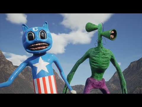 Siren Head (Hulk) vs Cartoon Cat (Captain America)  Animation [Horror Short Film]