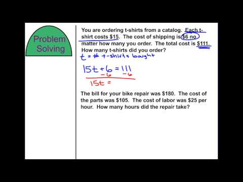 Algebra II Section 1.3 Solve Linear Equations (Mohr)