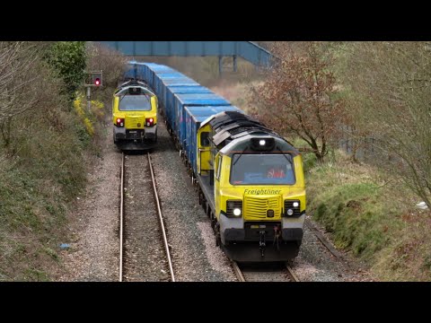 Freightliner Class 70 No. 70010 on 6F33 'Bin Train' on 17.03.2020 - HD