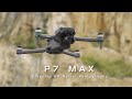 Квадрокоптер SMRC P7 Max 4K – дрон з 4K і HD камерами, БК мотори, FPV, GPS, 5G Wi-Fi, EIS, FCC, 3-осьовий підвіс, Уникнення перешкод, Сенсорний екран на пульті, до 45 хвилин, до 10 км