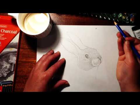 How to draw a Realistic Easter Bunny (for kids)