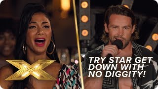 It goes DOWN when Try Star perform 'No Diggity' | X Factor: Celebrity