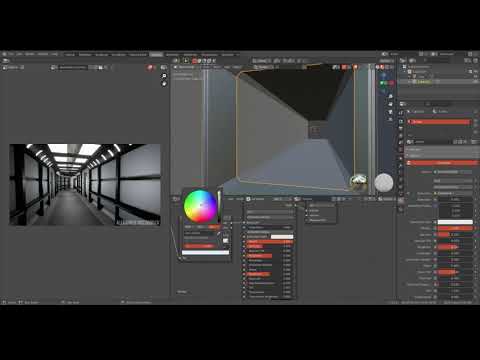 How to make a simple Sci-fi corridor in blender. | Blender Tutorials