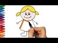 Download Lagu Cara menggambar anak perempuan - Cara Menggambar dan Mewarnai TV Anak Mp3 Free