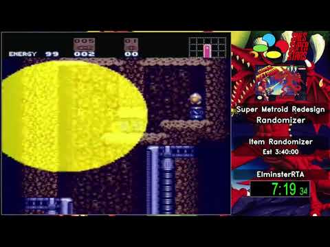 SNES Super Stars 2018 [081] - SM Redesign (Item Randomizer) by ElminsterRTA