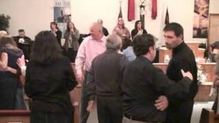 Hot Pentecostal church shouting singing praise worship service