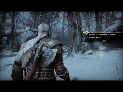 God of War Ragnarok Find Use Healthstone to Restore Kratos Health