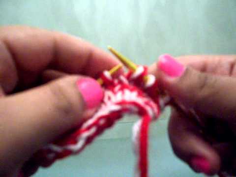 How to Knit Row 1 Nosegay Pattern: Part 3