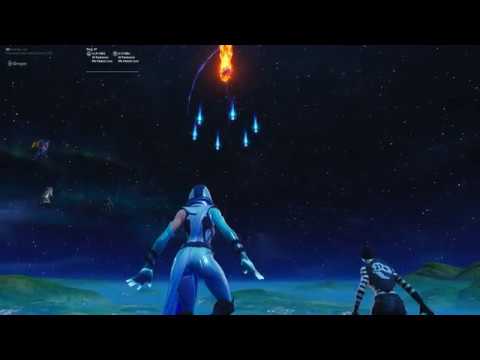 Fortnite evento Final Temporada 10 antes del agujero negro infinito :v