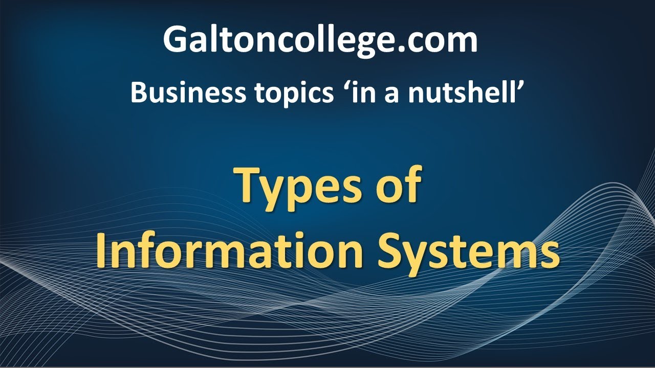 Types of Information Systems