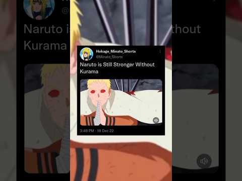 Naruto is Still Stronger Without Kurama 🔥#shorts #viral #naruto #shortvideo #youtubeshorts #trending