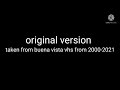 Fixed Buena Vista Filmreel Bumpers 2000 2021 V Glendinning Style Extended
