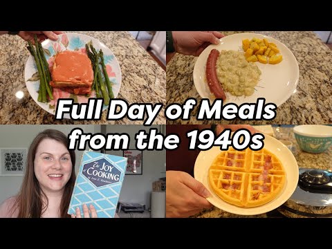 FULL DAY OF MEALS from the 1940s 🍽️ Joy of Cooking recipes from 1943