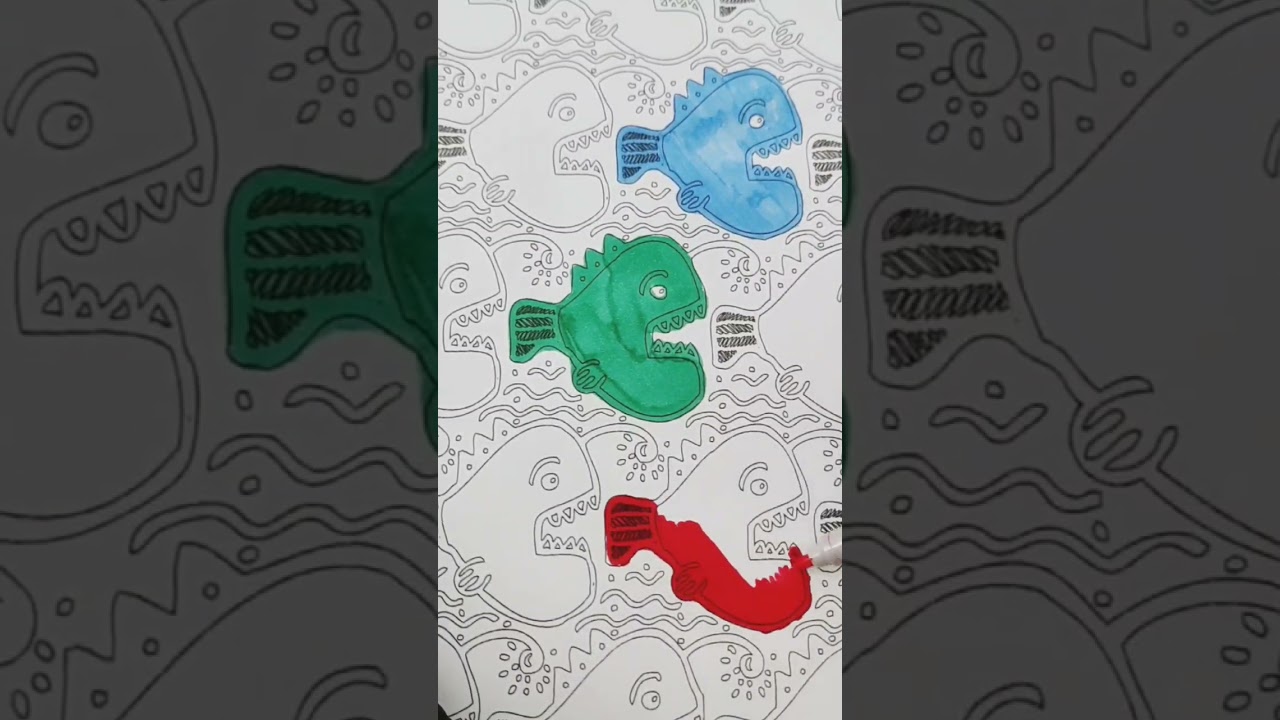 fish coloring pages #coloringbook #animals #art #fish #sea #kids