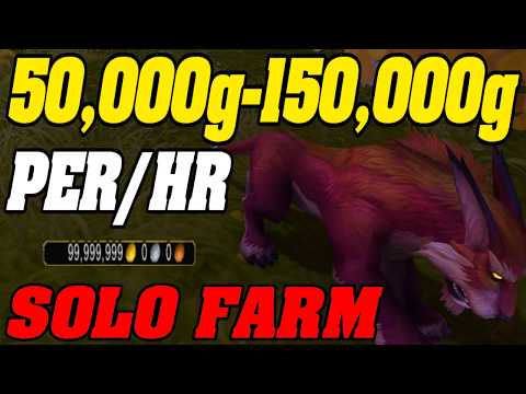 The BEST Solo Goldfarm In Midnight With Skinning!