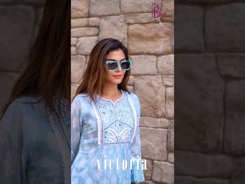 Bhavi Designer Victoria Printed Cotton Mal &amp; Rayon Wholesale Tunics Catalog – product video thumbnail