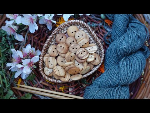 How to make Wooden Buttons | Handmade olive tree wood buttons