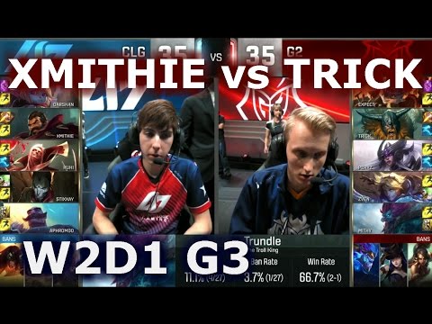 G2 vs CLG W2D1 - XMITHIE vs TRICK Player Experience Stream (w/ Inori) | Group A LoL S6 Worlds 2016