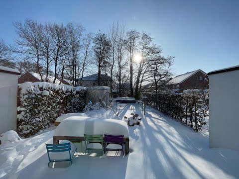 Schnee in Münster - Februar 2021 Timelapse
